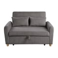 thumbnail image 1 of Brown Corduroy Convertible Sleeper Loveseat: Stylish, Comfortable, and Versatile, 1 of 3