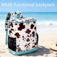 thumbnail image 1 of Brown Cow Print Cooler Backpack 24 Cans, Insulated Leak Proof Backpack Cooler Bag, Soft Sided Ice Chest with Side Pockets for Beach Camping Picnic Work Travel, 1 of 11