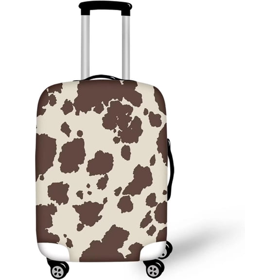 Brown Cow Washable Luggage Cover Travel Elastic Protective Luggage Anti-thief Dust-proof Case Covers