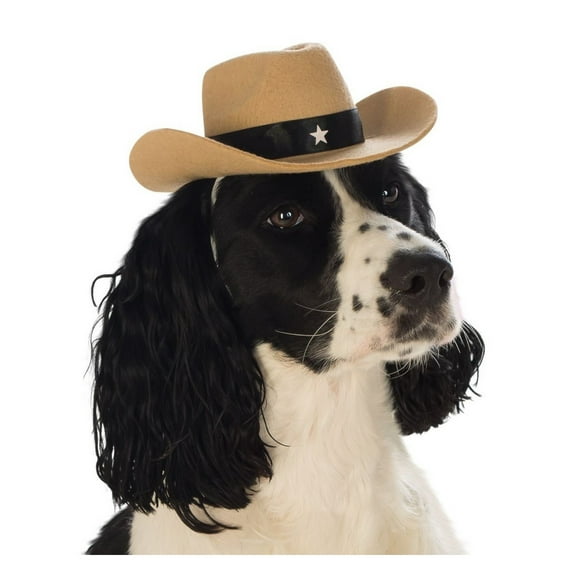 Rubies Cowboy Hat Pet Costume Accessory for Dogs or Cats. One Size