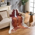 thumbnail image 1 of Animebody Cowhide Print Brown Faux Fur Hide Rugs, 5.5 x 8 ft, Non-slip, 1 of 1