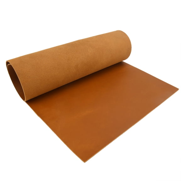 Brown Crazy Horse Leather Square 1.6-1.7mm Thick Buffalo Cowhide Pre-Cut Sheets