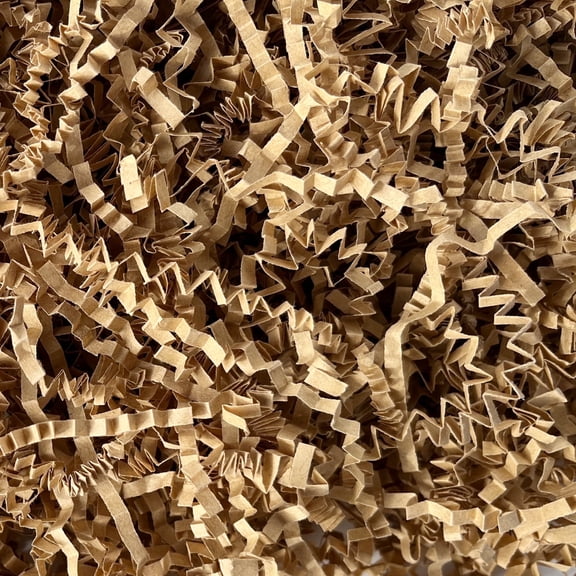 Brown Crinkle Cut Paper Shred 1 LB Gift Basket Filler Easter Egg Grass Crinkle Paper Bulk Packing Paper
