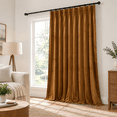 Brown Curta84 Inch Luxury Fall Drapes 1 Panel - Walmart.com