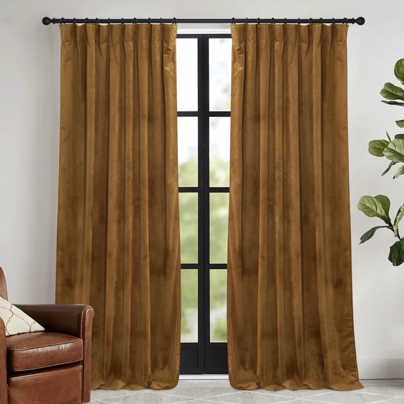 Brown Curtains Light Blocking Energy Saving Vintage Retro Decor ...