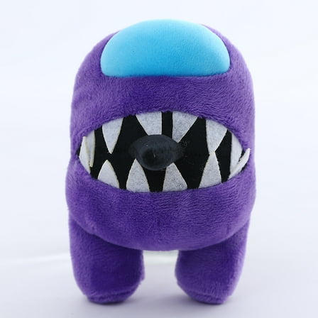 Brown Cute Blue Top Big Mouth Plush Toy