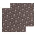 thumbnail image 1 of Brown Daisy Kitchen Dish Towels for Drying Dishes Set of 2, Modern Farmhouse Chrysanthemum Floral Waffle Weave Microfiber Hand Tea Bathroom Towels Quick Dry & Absorbent Towel 12x12, 1 of 7