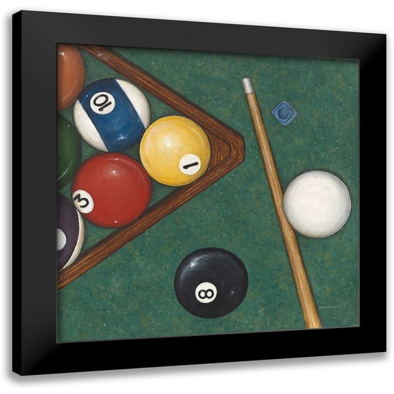Brown, David Carter 12x12 Black Modern Framed Museum Art Print Titled - Pool