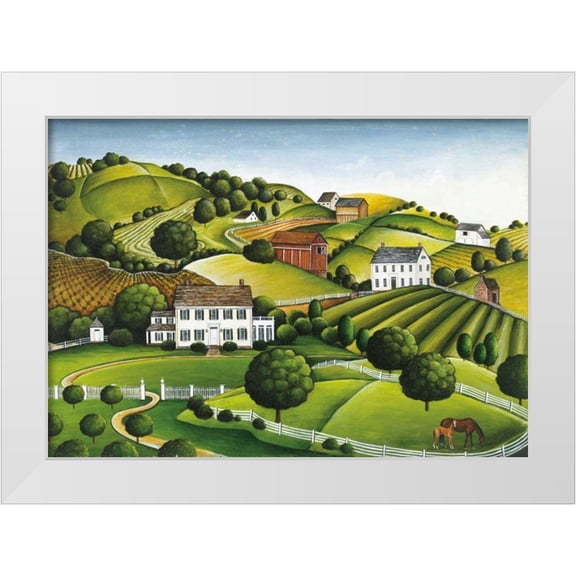 Brown, David Carter 14x11 White Modern Wood Framed Museum Art Print Titled - Apple Valley