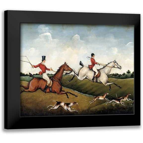 Brown, David Carter 14x12 Black Modern Framed Museum Art Print Titled - The Hunt Crop