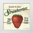 thumbnail image 1 of Brown, David Carter 20x20 White Modern Wood Framed Museum Art Print Titled - Sweet and Juicy Strawberries, 1 of 4