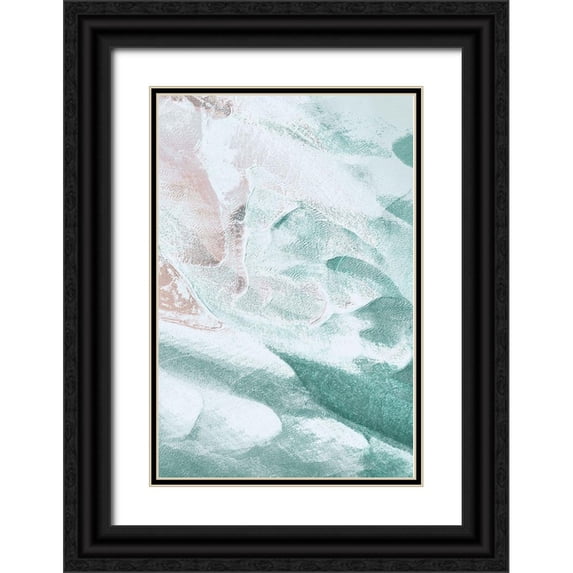 Brown, Denise 11x14 Black Ornate Wood Framed with Double Matting Museum Art Print Titled - Pastel Flow