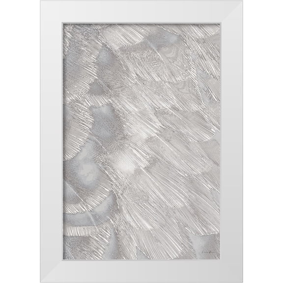 Brown, Denise 11x14 White Modern Wood Framed Museum Art Print Titled - Feather Pattern