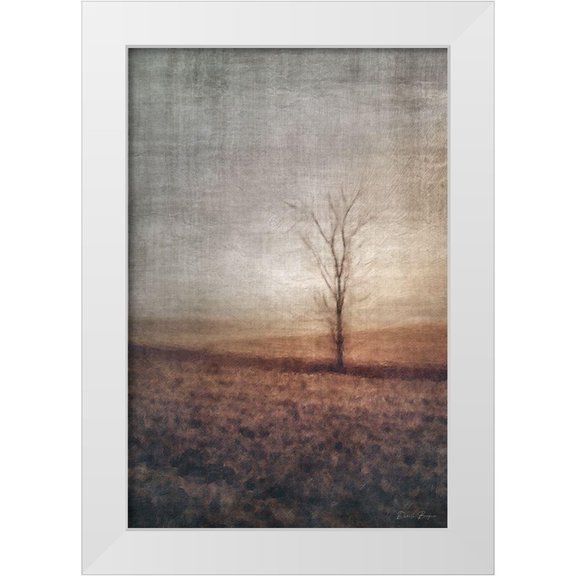 Brown, Denise 11x14 White Modern Wood Framed Museum Art Print Titled - Lone Tree