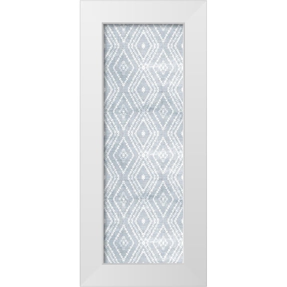 Brown, Denise 11x24 White Modern Wood Framed Museum Art Print Titled - Diamond Pattern