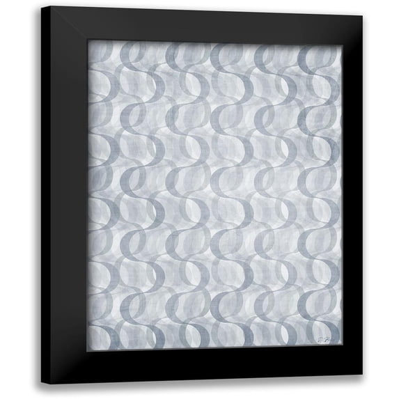 Brown, Denise 12x14 Black Modern Framed Museum Art Print Titled - Geo Swirl 1