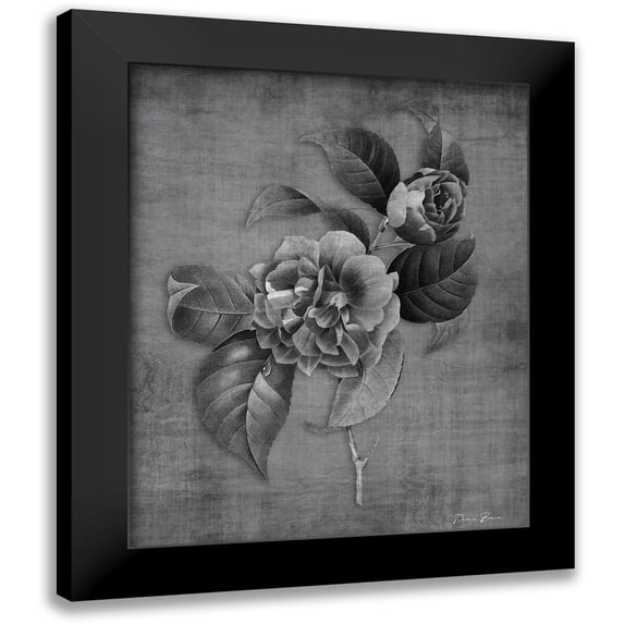 Brown, Denise 12x14 Black Modern Framed Museum Art Print Titled - Tranquil Botanical 2