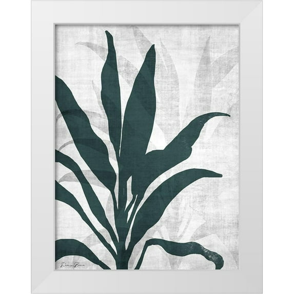 Brown, Denise 12x14 White Modern Wood Framed Museum Art Print Titled - Urban Greenery 1