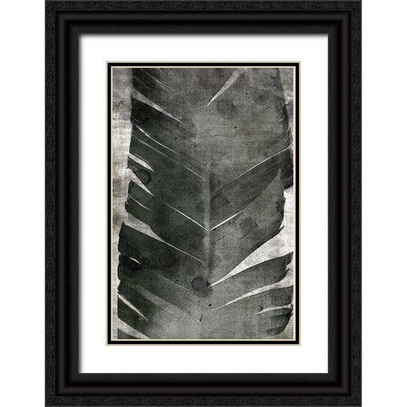 Brown, Denise 13x18 Black Ornate Wood Framed with Double Matting Museum Art Print Titled - Palm Expression 2 V2