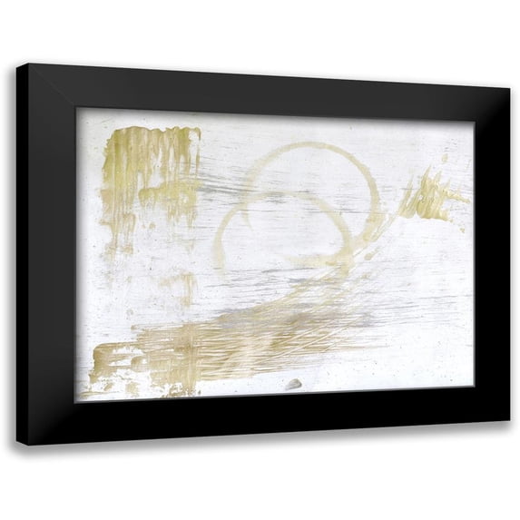 Brown, Denise 14x12 Black Modern Framed Museum Art Print Titled - Rings and Strokes 1