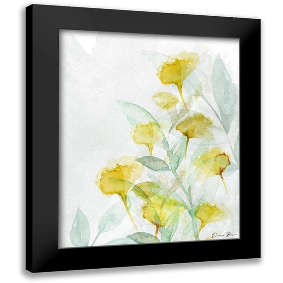 Brown, Denise 15x18 Black Modern Framed Museum Art Print Titled - Modern Poppies 2