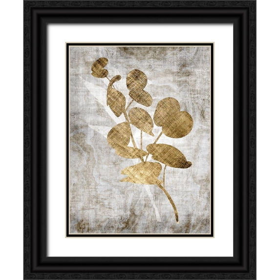 Brown, Denise 15x18 Black Ornate Wood Framed with Double Matting Museum Art Print Titled - Modern Foliage 2