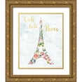 thumbnail image 1 of Brown, Denise 15x18 Gold Ornate Wood Framed with Double Matting Museum Art Print Titled - Oh La La Paris, 1 of 4