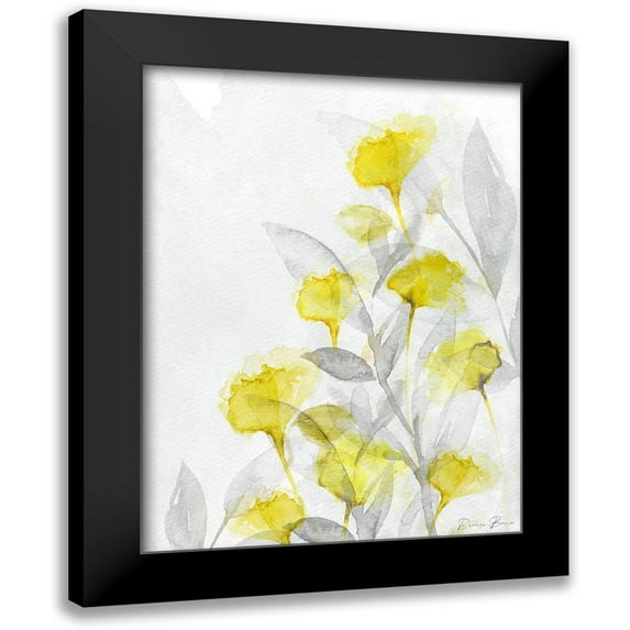 Brown, Denise 19x24 Black Modern Framed Museum Art Print Titled - Modern Poppies 2
