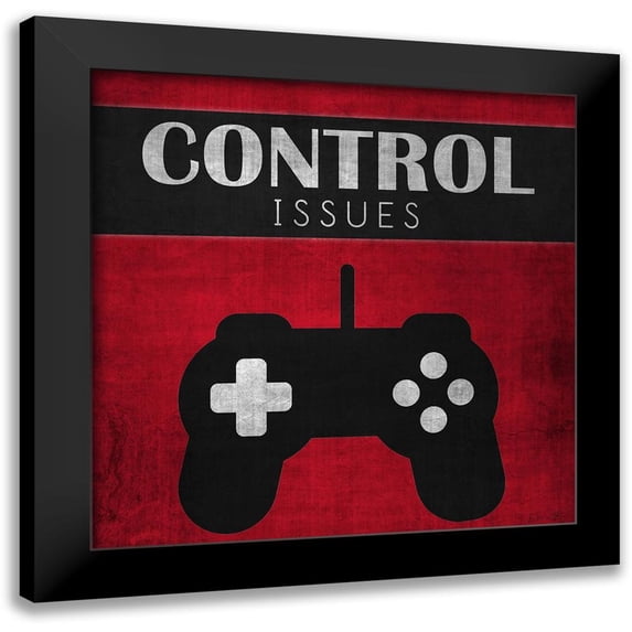 Brown, Denise 20x20 Black Modern Framed Museum Art Print Titled - Control Issues Red
