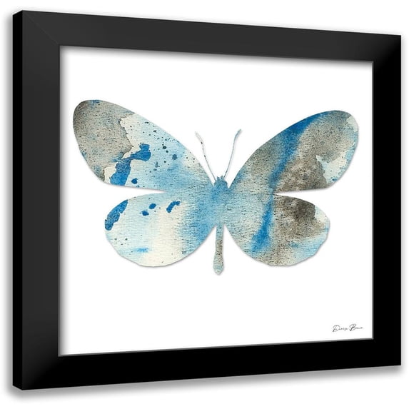 Brown, Denise 20x20 Black Modern Framed Museum Art Print Titled - Watercolor Wings 2