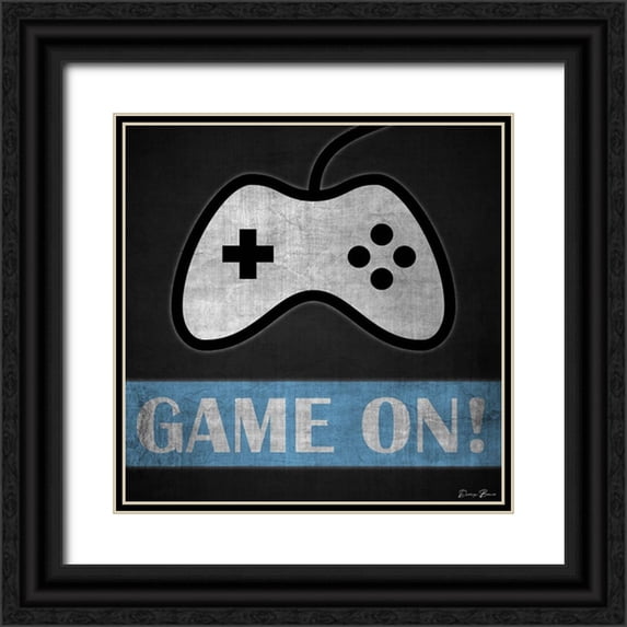Brown, Denise 20x20 Black Ornate Wood Framed with Double Matting Museum Art Print Titled - Game On 3