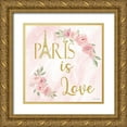 thumbnail image 1 of Brown, Denise 20x20 Gold Ornate Wood Framed with Double Matting Museum Art Print Titled - Paris is Love 1, 1 of 4