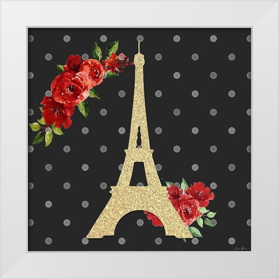 Brown, Denise 20x20 White Modern Wood Framed Museum Art Print Titled - Paris Is Love Fall 2