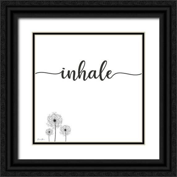 Brown, Denise 26x26 Black Ornate Wood Framed with Double Matting Museum Art Print Titled - Inhale