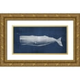 thumbnail image 1 of Brown, Denise 32x18 Gold Ornate Wood Framed with Double Matting Museum Art Print Titled - Whale 1 V2, 1 of 4