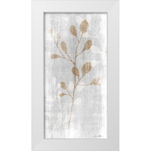 Brown, Denise 9x14 White Modern Wood Framed Museum Art Print Titled - Botanical Stem 2