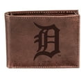 thumbnail image 1 of Brown Detroit Tigers Bi-Fold Leather Wallet, 1 of 1