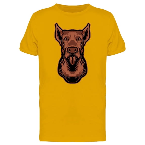 Brown Dog Head T-Shirt Men -Image by Shutterstock, Male Medium