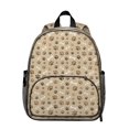 thumbnail image 1 of Brown Dog Paw Footprint Bone Backpack Backpack for School,Cute School Bag,Schoolbag with Adjustable Shoulder Straps & Padded Back,13.8"x11.4"x6", 1 of 6