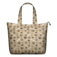 thumbnail image 1 of Brown Dog Paw Footprint Bone Travel Tote Bags for Women Carry On,Large Weekender Bags for Women Travel,Multi Functional Duffle Bag for Work,Shopping,Sports, 1 of 5