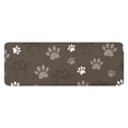 thumbnail image 1 of Brown Dog Paw Footprint Kitchen Rug Mat,Kitchen Runner Rugs Non Skid Washable,Decorative Kitchen Floor Mats for Kitchen,Sink,Laundry,17"x47.2", 1 of 7