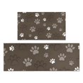 thumbnail image 1 of Brown Dog Paw Footprint Kitchen Rugs Sets Of 2,Anti Fatigue Kitchen Mat Rugs Non Slip Washable,Decorative Kitchen Floor Mats for Kitchen,Sink,Laundry,17"x30"+17"x47", 1 of 7