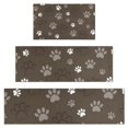 thumbnail image 1 of Brown Dog Paw Footprint Kitchen Rugs Sets Of 3,Kitchen Runner Rugs Non Skid Washable,Decorative Kitchen Floor Mats for Kitchen,Sink,Laundry,17"x30"+ 17"x47" + 17"x59", 1 of 6