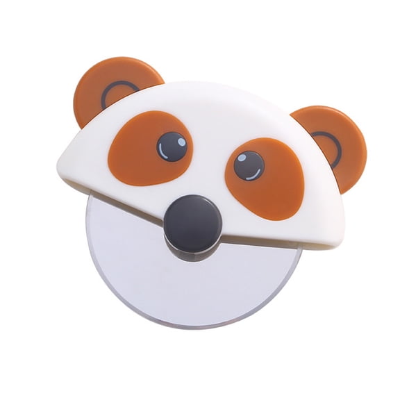 Brown Dog Shaped Pizza Roller Cutter, Abs And Stainless Steel Blade For Easy Slicing, Fun Kitchen Gadget For Family Pizza Night, Easy To Clean