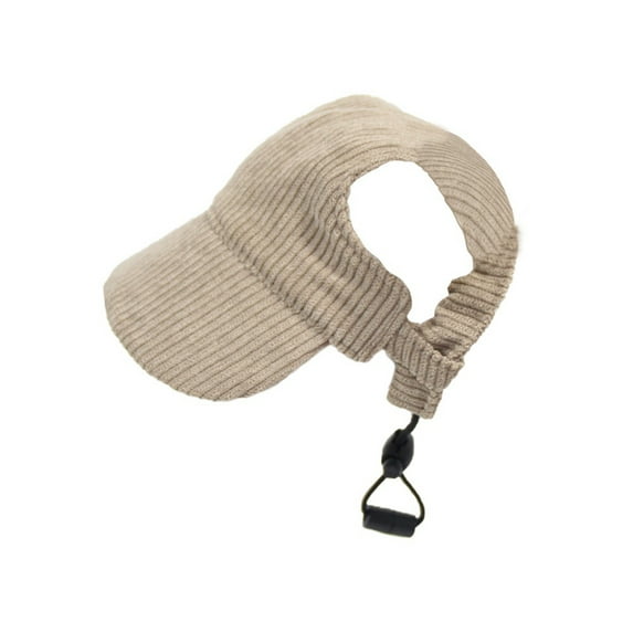 Brown Dog Sun Hat Fashion Casual UV Protection Breathable Ear Holes Adjustable Pet Hat for Outdoor Travel Camping