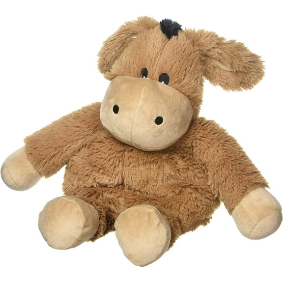 Brown Donkey Warmies - Cozy Plush Heatable Lavender Scented Stuffed Animal