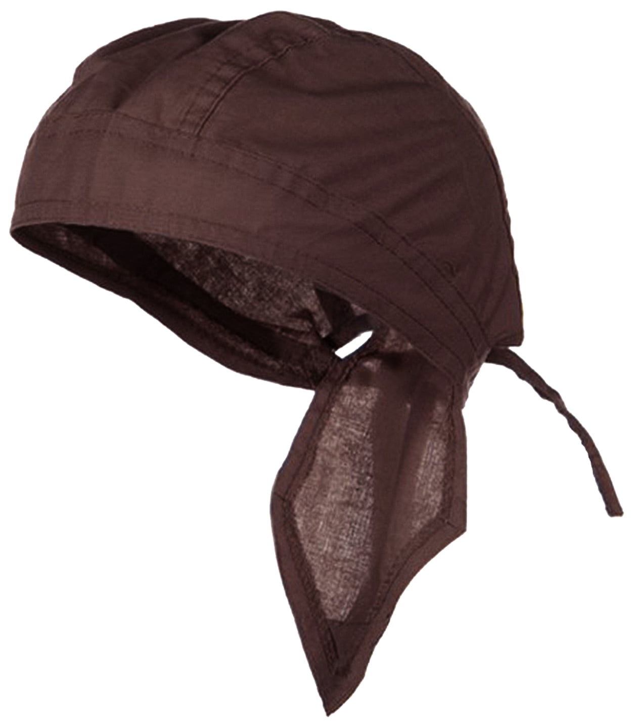 Brown Doo Rag Durag Chemo Headwrap Solid Color Bandana Cotton