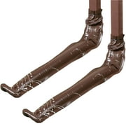 Brown Downspout Extension Set of 2 Rain Gutter Flexible, Drain Downspout Extender, Down Spout Drain Extender, Gutter Connector Rainwater Drainage, Extendable
