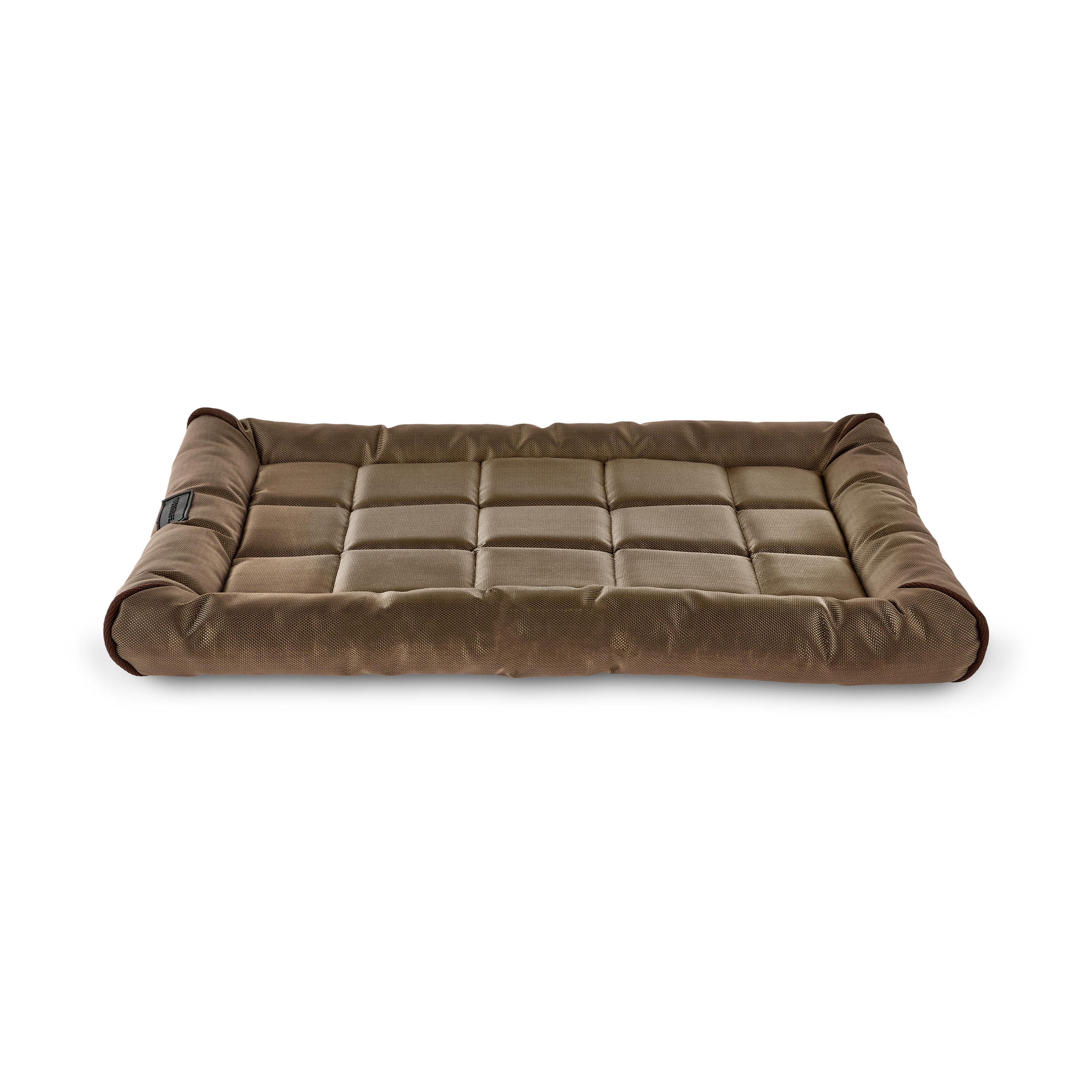 Vibrant Life Durable and Water Resistant Crate Pad, Brown, Small, 17" x 23"