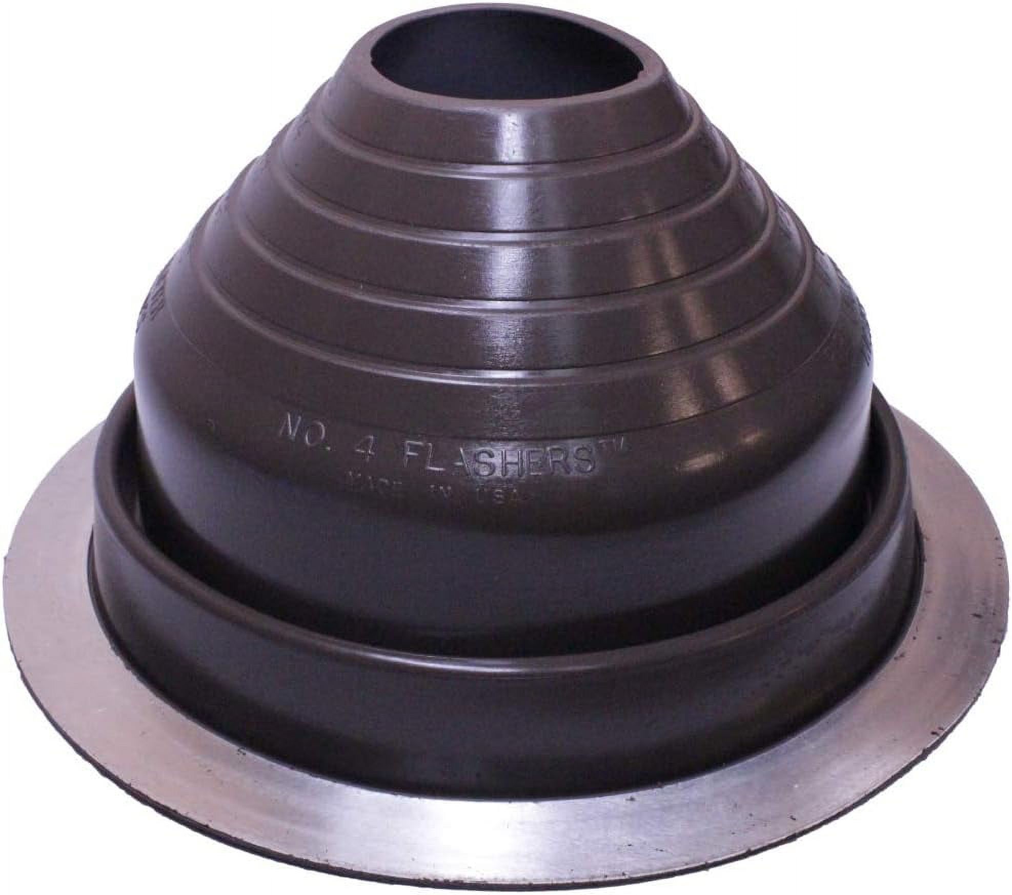 Brown EPDM Flexible Roof Jack Pipe Boot Metal Roofing Pipe Flashing